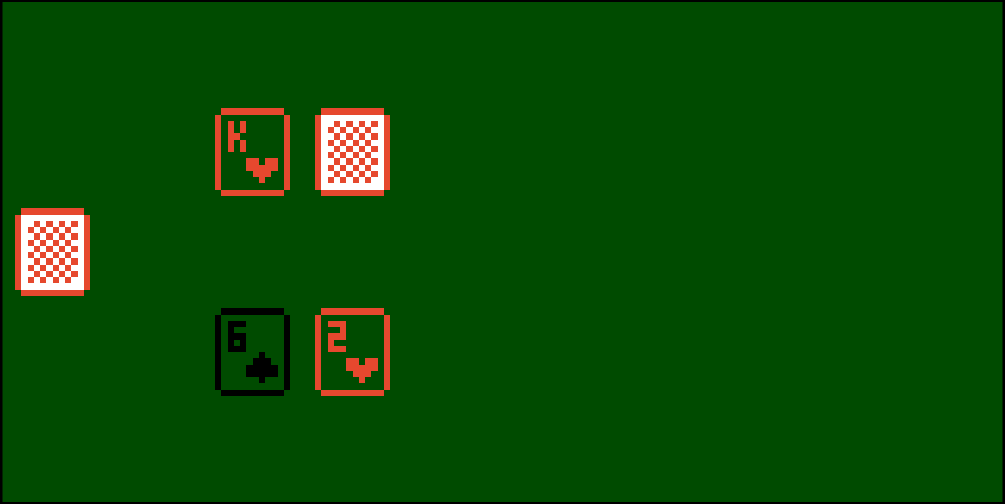 Screenshot of the graphical user interface for the Blackjack game